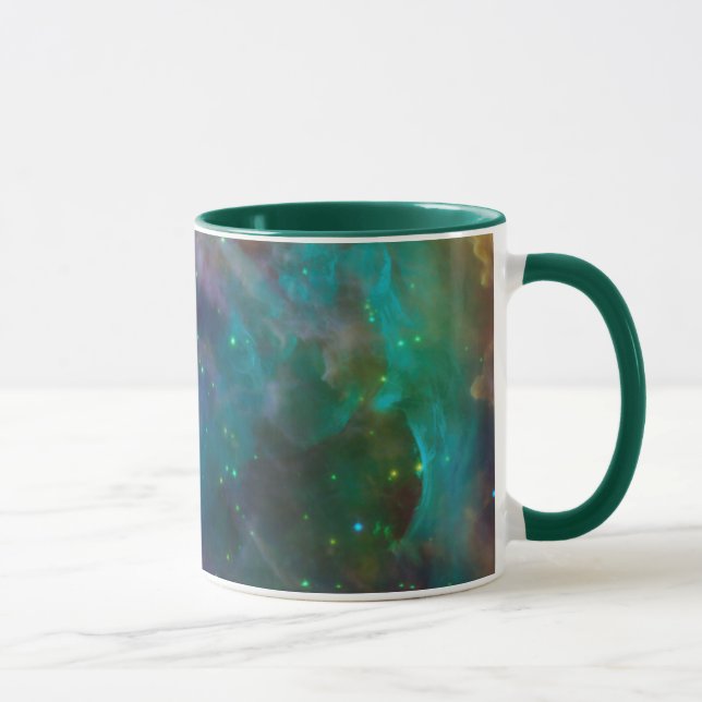 Mug Photo céleste Orion Nebula Vert Turquoise (Droite)