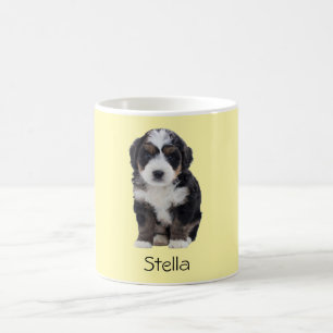 Mug Photo Chien personnalisé - Pastel Yellow avec