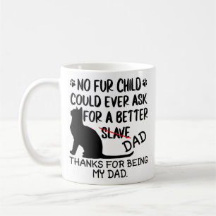 Mug photo-collage du père du chat personnalisé et no