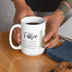 Mug Photo Collage Moderne Avec Père Meilleur Devis Cad