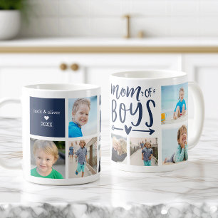 Mug Photo Collage photo de la mignonne maman des garço