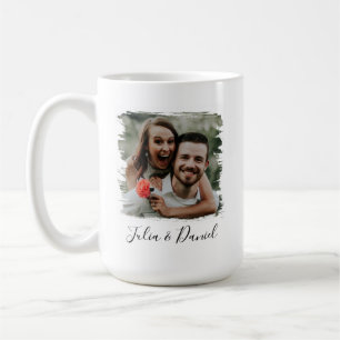 Mug Photo Couple personnalisée Saint Valentin 15 oz