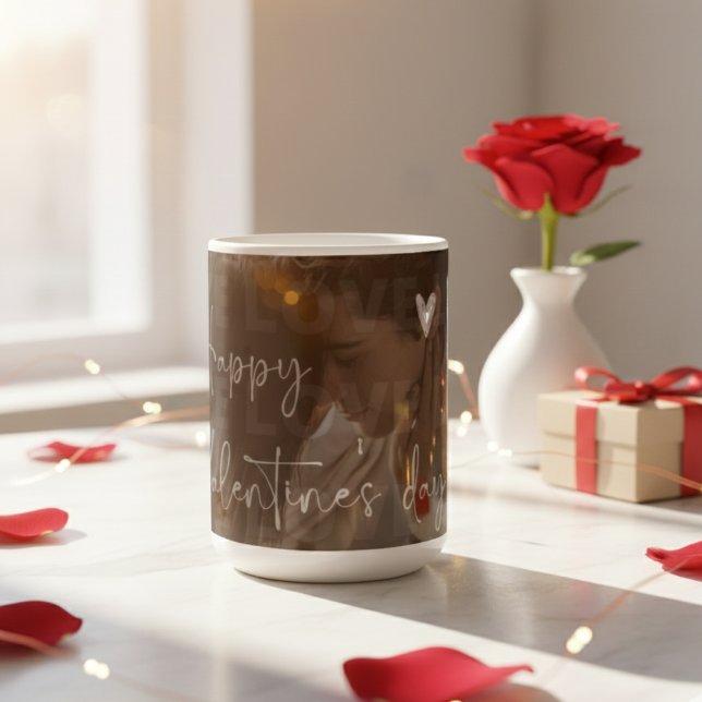 Mug Photo Couple romantique de la Saint-Valentin (Créateur téléchargé)