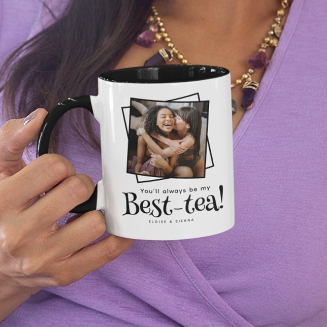Mug Photo d'amitié 'Best-Tea' drôle et mignon  (Créateur téléchargé)