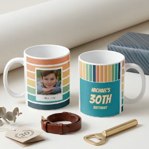 Mug Photo d'anniversaire 30 ans pour lui