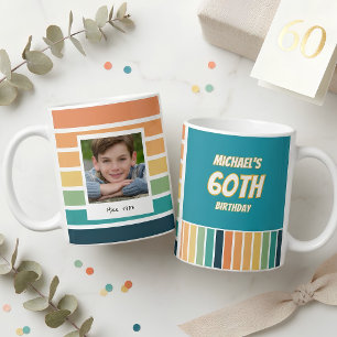 Mug Photo d'anniversaire 60 ans pour lui