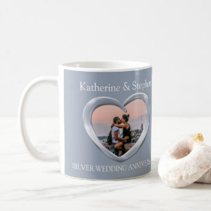 Mug Photo d'anniversaire du mariage d'argent