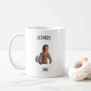 Mug Photo de bébé personnalisée avec les noms des côté