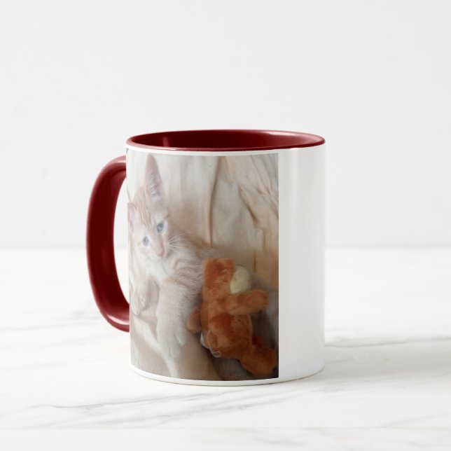 Mug Photo de chat jour parfait  (Devant gauche)