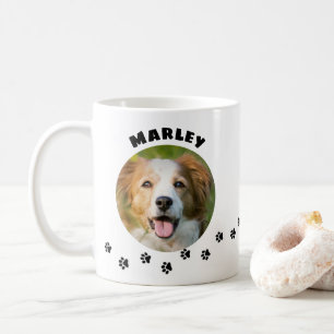 Mug Photo de chat ou chien avec empreintes de pattes s