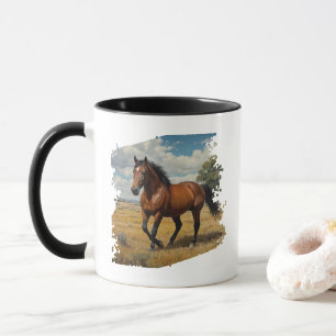 Mug Photo de cheval personnalisé moderne et tendance