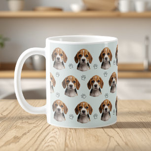 Mug Photo de chien personnalisé au motif de patte de s