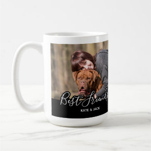 Mug Photo de chien personnalisée Black Man's Best Frie