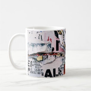 Mug Photo de clôture de papiers déchirés