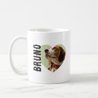 Mug Photo de compagnie personnalisée et cœur avec nom 