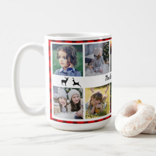 Mug Photo de famille collage nom de famille sur buffal