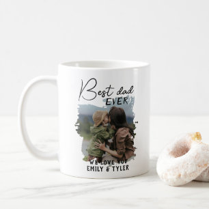 Mug Photo de famille du meilleur papa moderne Fête du 