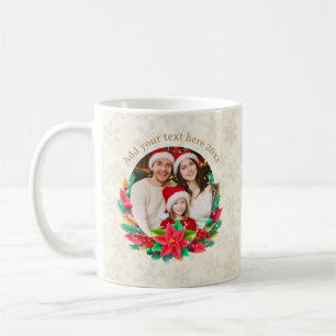 Mug Photo de famille Noël, Cadeaux de vacances personn