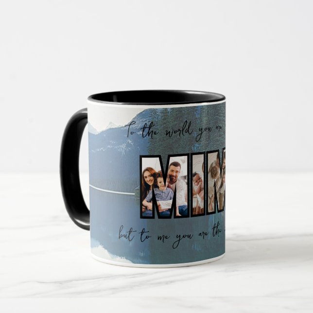 Mug Photo de famille personnalisée (Devant gauche)