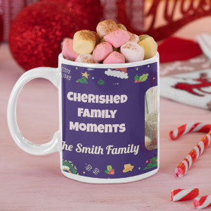 Mug Photo de famille personnalisée Cadeaux de Noël pou