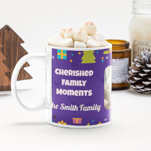 Mug Photo de famille personnalisée Cadeaux de Noël pou