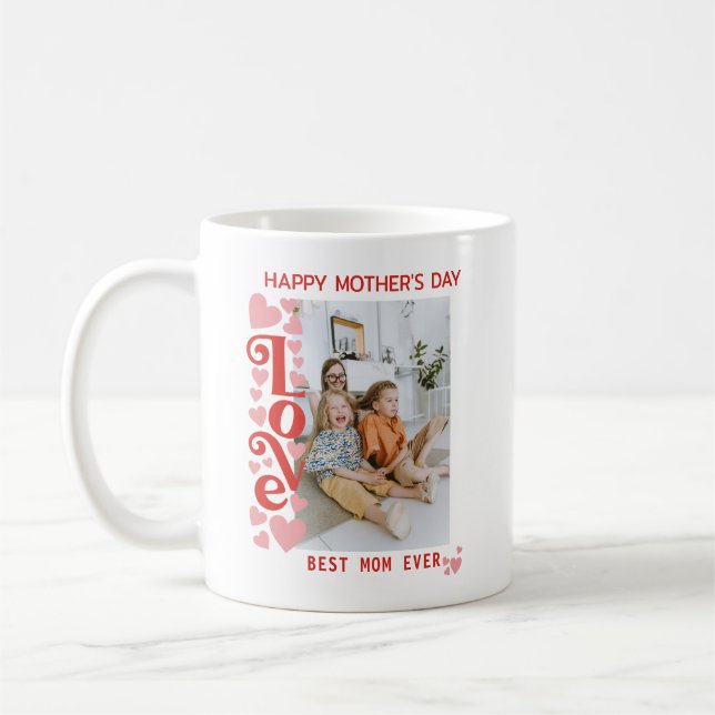 Mug Photo de famille personnalisée Saint Valentin (Gauche)