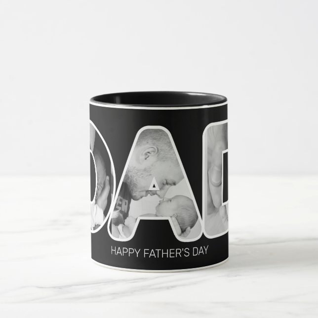 Mug Photo de Fête des pères papa Happy (Centre)
