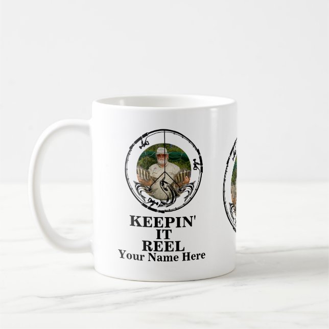 Mug Photo de forme de paix personnalisée en le gardant (Gauche)