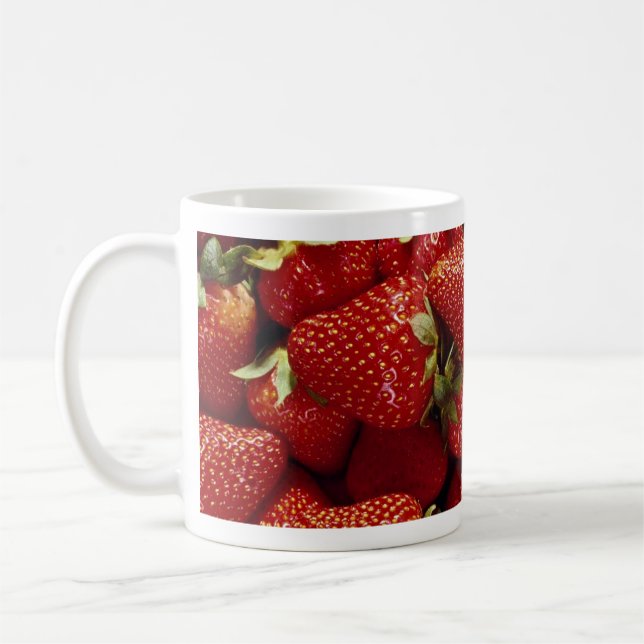 Mug Photo de fraises (Gauche)