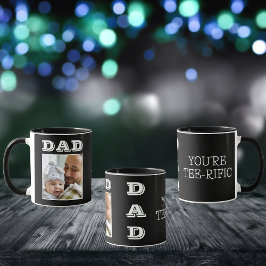 Mug Photo de golf de meilleur père de famille en noir