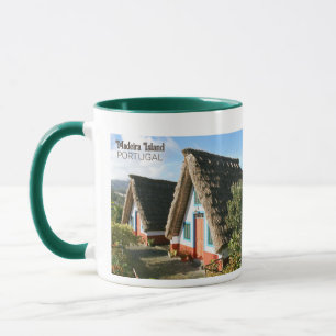 Mug Photo de l'île de Madère avec Maisons Typiques, Po