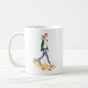 Mug Photo de maman de chien Illustration de pattes col