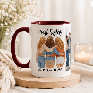 Mug Photo de meilleur(e) ami(e) personnalisé(e) Fête