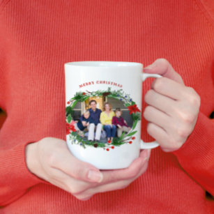 Mug Photo de Noël de famille