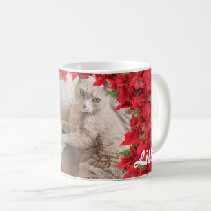 Mug Photo de Noël personnalisée pour animal de compagn