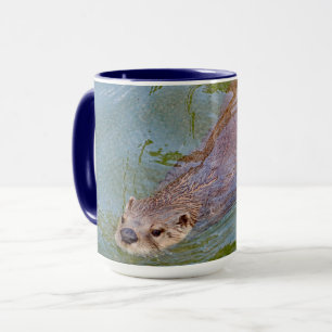 Mug Photo de Otter Swimming Wildlife