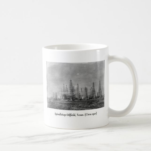 Mug Photo de puits de pétrole de Spindletop, 1900's. (Droite)