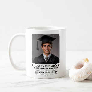 Mug Photo de remise de diplôme personnalisée Diplômé 2