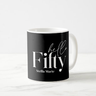 Mug Photo de typographie minimaliste moderne 50e anniv