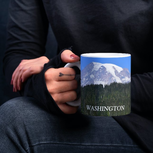Mug Photo du paysage du Mont Rainier Washington (In Situ Held)