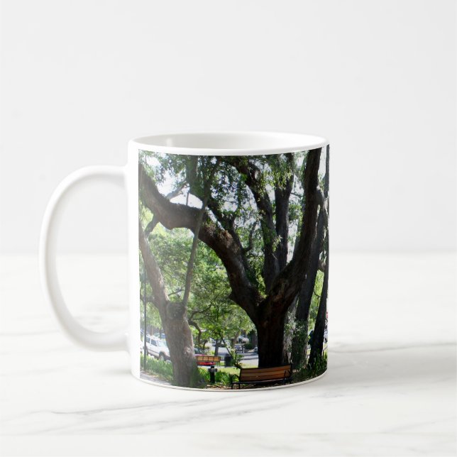 Mug Photo d'un chêne errant de l'île St Simons (Gauche)