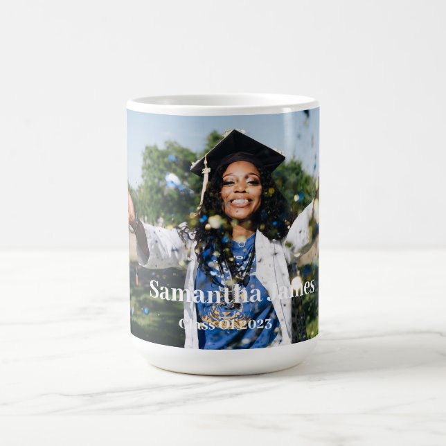 Mug Photo et nom de la graduation personnalisée (Centre)