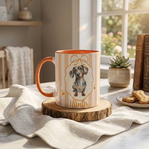 Mug photo et nom simple moderne d'animal de compag