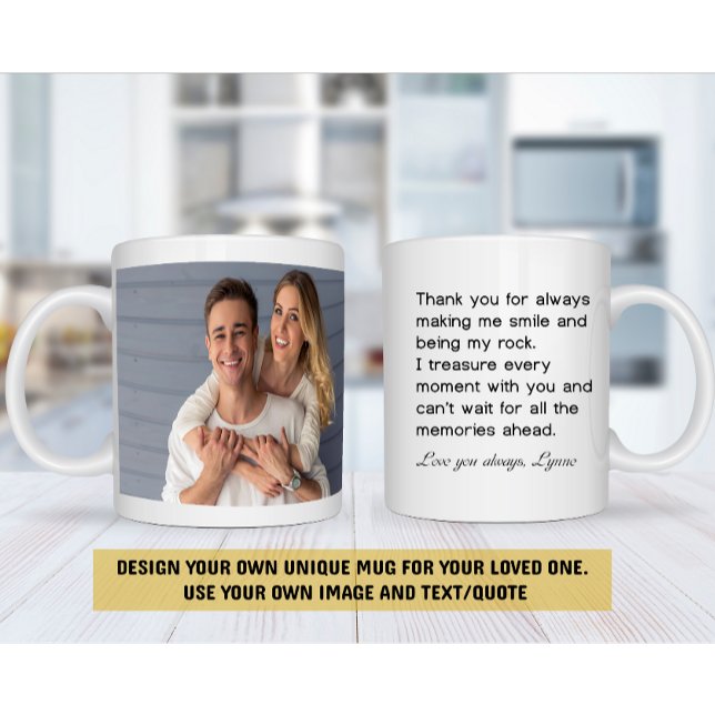 Mug photo et texte personnalisé - Créez votre prop (Créateur téléchargé)