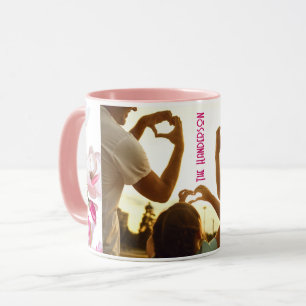 MUG PHOTO FAMILIALE SIMPLE ROSE