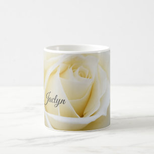 Mug Photo Gros plan de Rose Blanche