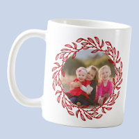 Photo moderne Feuille rouge et couronne de Berry