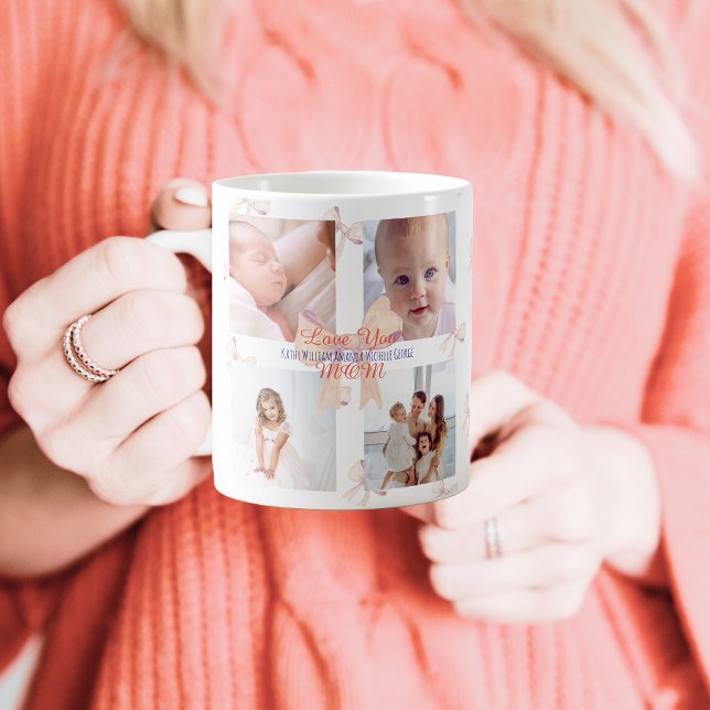 Mug Photo moderne mignonne We Love You Mom Mothers Day (Créateur téléchargé)