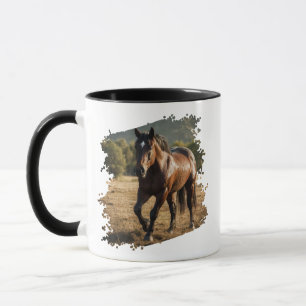 Mug photo moderne tendance personnalisée Cheval Lo