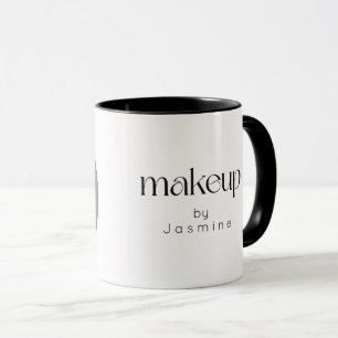 Mug Photo MUA noir et blanc Carte de visite élégante
